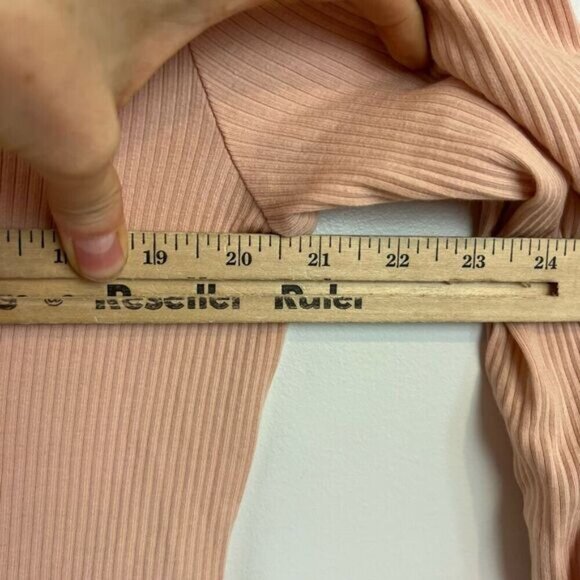 Petit Lem Women’s Blush Pink Organic Cotton Long Sleeve Top Shirt Stretch Large - Picture 9 of 13